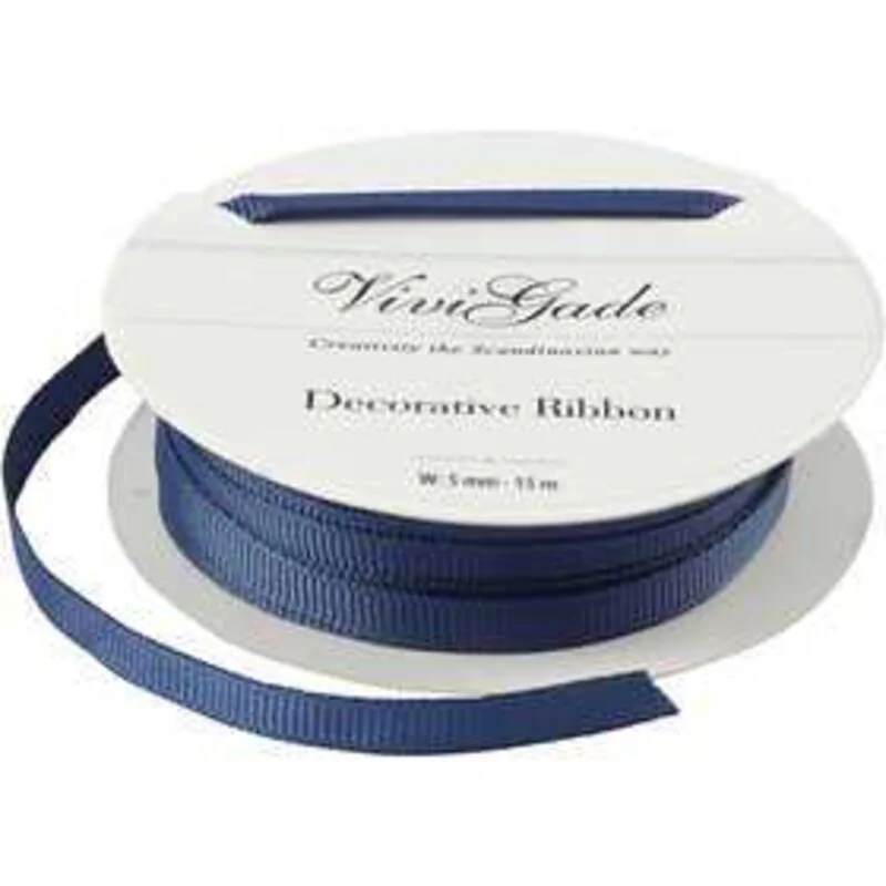 Nastro decorativo, l: 6 mm, blu, 15m