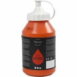 Pittura Pigment Art School, arancio, semi-opaque, good fade resistant, 500ml