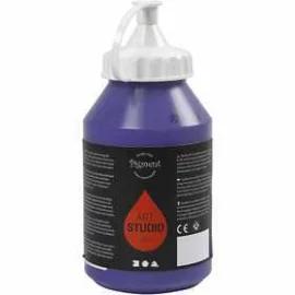 Pittura Pigment Art School, viola blu, semi-opaque, good fade resistant, 500ml