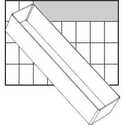 Scatola inserto, misura 235x55 mm, H: 47 mm, Modello A8-3, 1pz