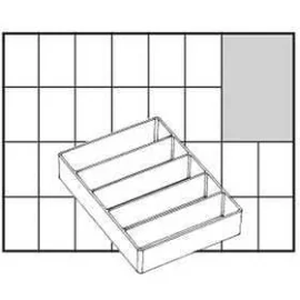 Scatola inserto, misura 109x79 mm, H: 24 mm, Modello A75 - metà altezza, 1pz