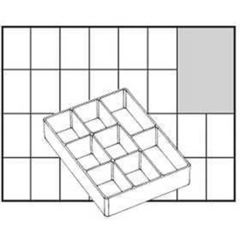 Scatola inserto, misura 109x79 mm, H: 24 mm, Modello A78 - metà altezza, 1pz