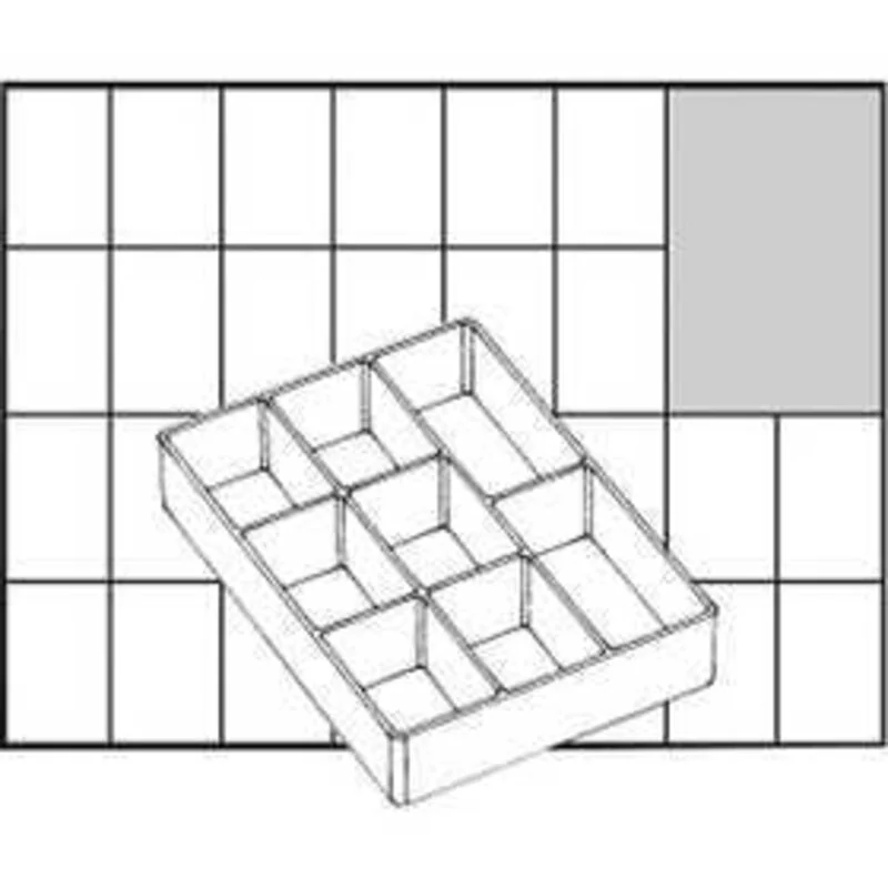 Scatola inserto, misura 109x79 mm, H: 24 mm, Modello A78 - metà altezza, 1pz