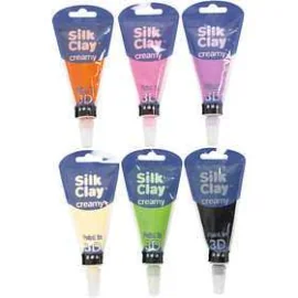 Set di Silk Clay® Creamy , colori asst., 6x35ml