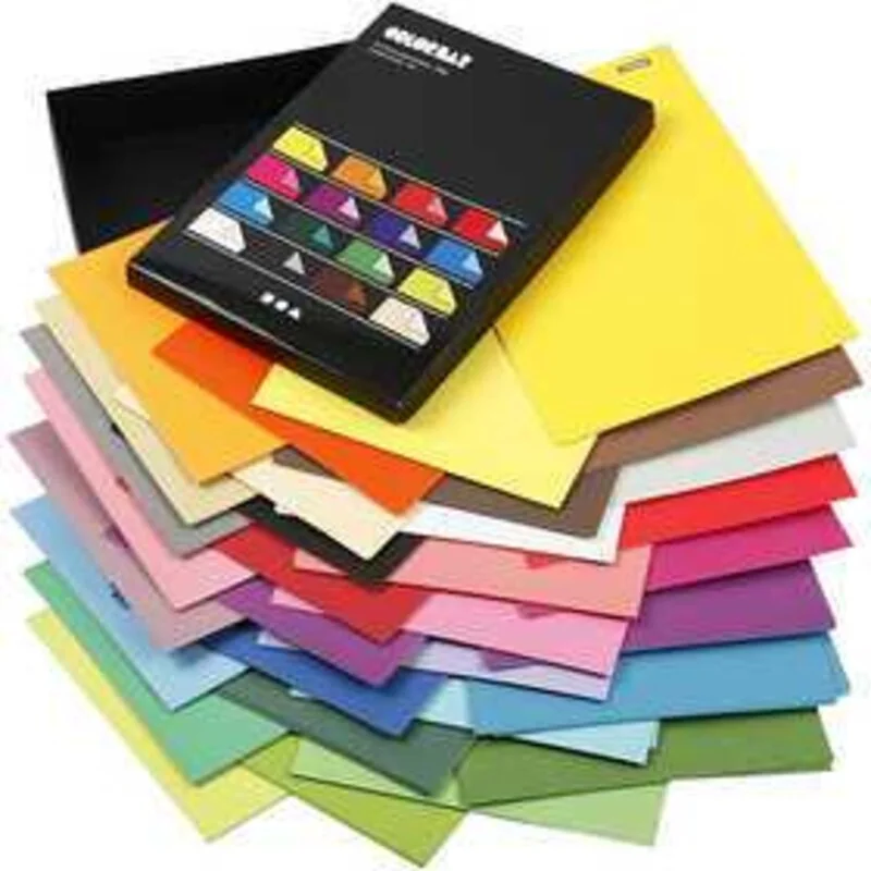 Carta Color Bar, A4 210x297 mm, 100 g, colori asst., tinta unita, 160fgl. asst.