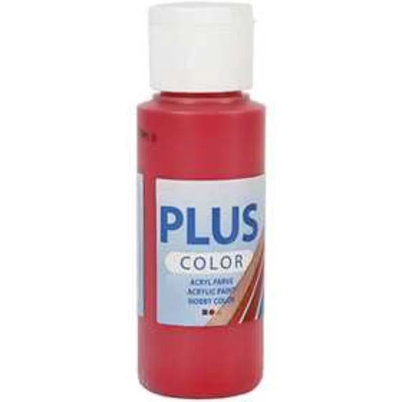 Pittura acrilica Plus Color, rosso lampone, 60ml