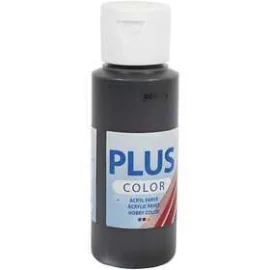 Pittura acrilica Plus Color, nero, 60ml