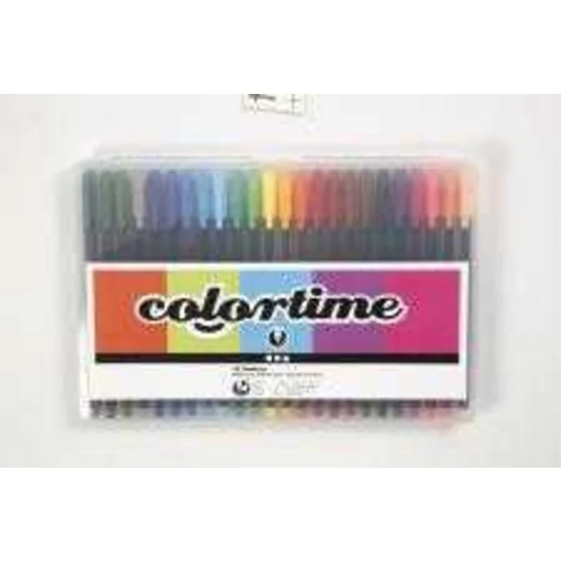 Colortime Fineliner, ampiezza tratto: 0,6-0,7 mm, colori asst., 24pz