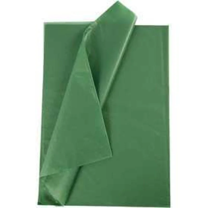 Carta velina, foglio 50x70 cm, 14 g, verde, 25fgl.