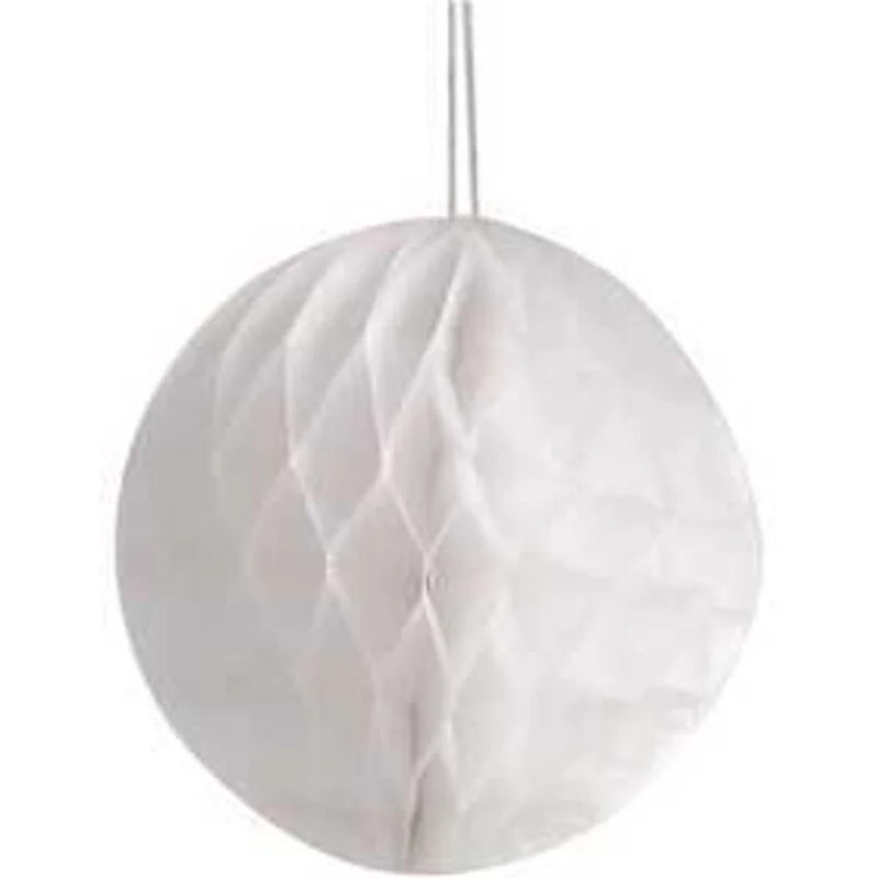 Decorazioni a nido d'ape, diam: 8 cm, bianco, 10pz