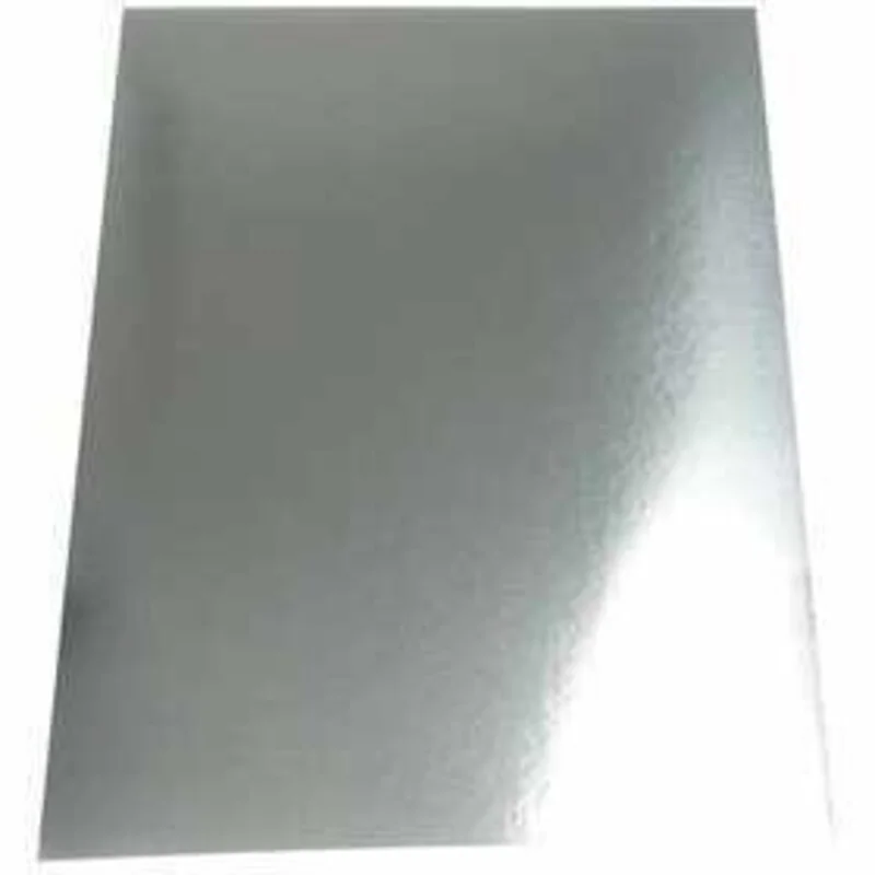 Cartoncino metallizzato, A2 420x600 mm, 280 g, argento, 10fgl.