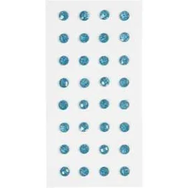 Brillantini, azzurro, diam: 8 mm, 32pz