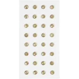 Brillantini, oro, diam: 8 mm, 32pz