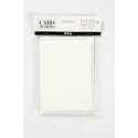 Cartoncini e buste, dim. cartoncino 10,5x15 cm, dim. busta 11,5x16,5 cm, off-white, 10set