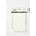 Cartoncino passepartout, dim. cartoncino 10,5x15 cm, dim. busta 11,5x16,5 cm, off-white, rettangolare, 10set, misura buco 6,5x8,