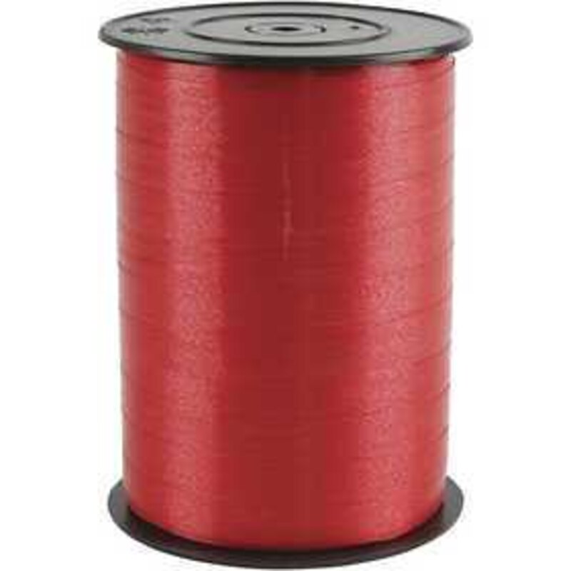 Nastro arricciabile, l: 10 mm, rosso, brillante, 250m