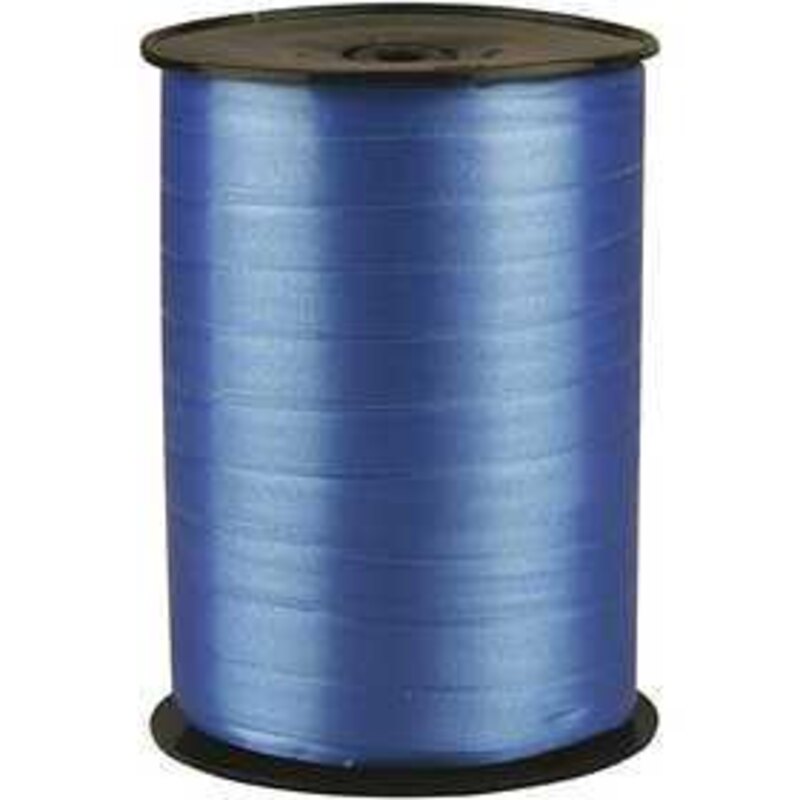 Nastro arricciabile, l: 10 mm, blu, brillante, 250m