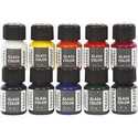 Colore trasparente per vetro, colori asst., 10x35ml