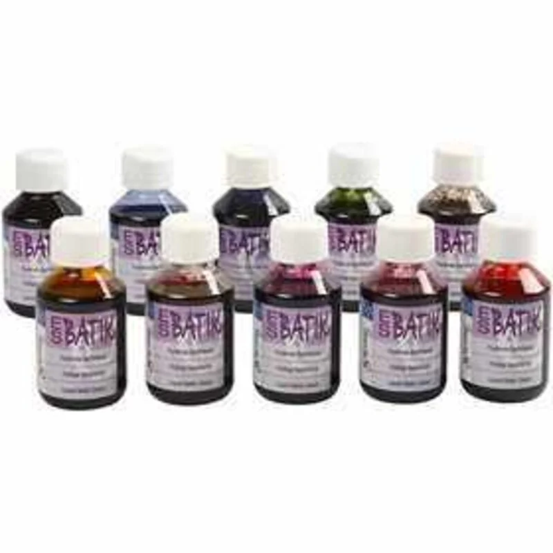 Tinta per tessuto, colori asst., 10x100ml