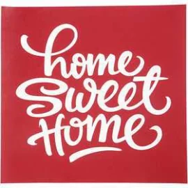 Scheda stencil, foglio 20x22 cm, home sweet home, 1fgl.