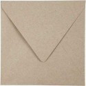 Buste riciclate, misura 16x16 cm, 120 g, natural, 50pz