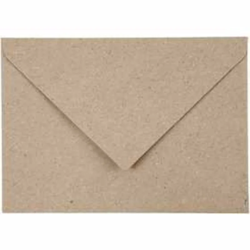 Buste riciclate, C6 11,5x16 cm, 120 g, natural, 50pz