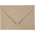 Buste riciclate, C6 11,5x16 cm, 120 g, natural, 50pz