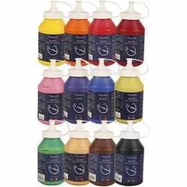 Pittura Pigment Art School, colore aggiuntivo, 12x500ml