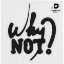 Stickers per vetro e porcellana, diam: 8 cm, Why not?, 1pz