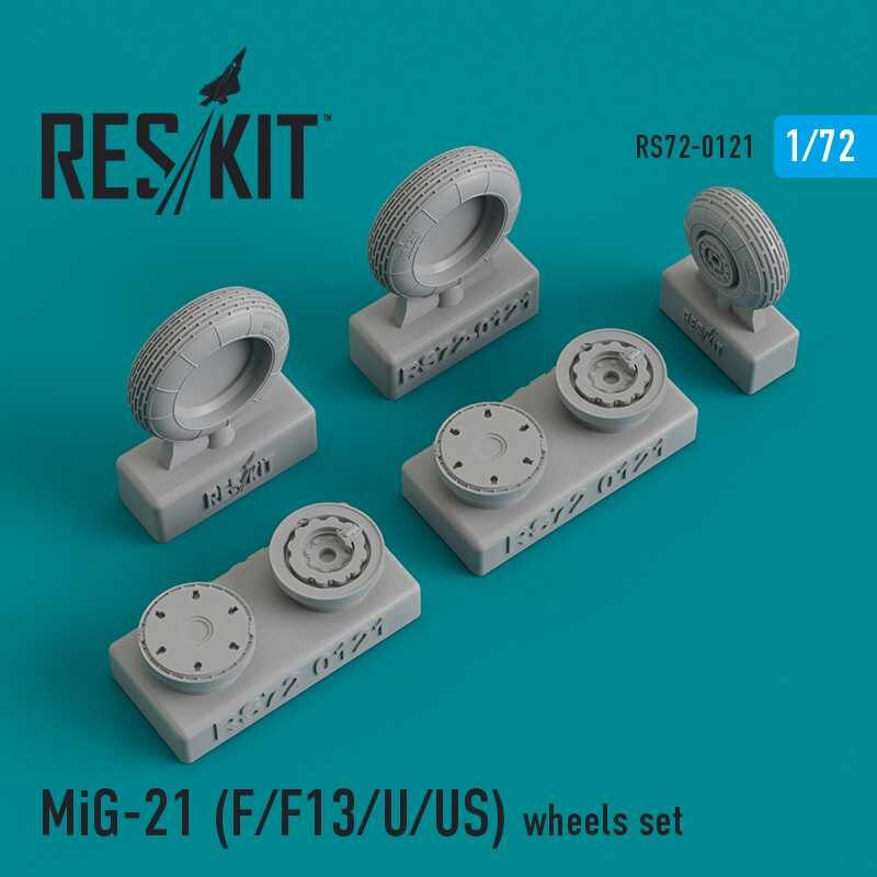 Set di ruote Mikoyan MiG-21F / MiG-21F13 / MiG-21U / MiG-21US) (progettato per essere utilizzato con i kit Academy, Airfix, Cond