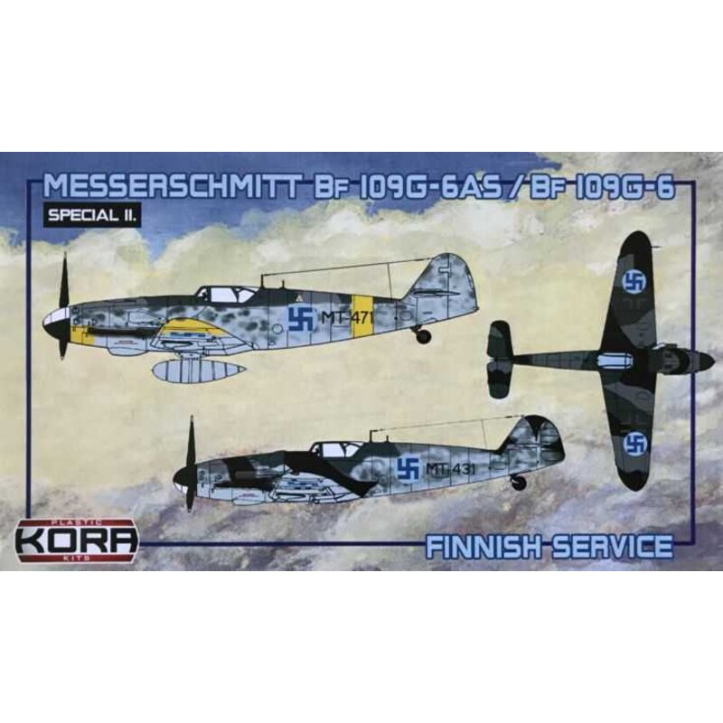 Messerschmitt Bf-109G-6AS / G-6 Finnish Service (4x schemi mimetici)