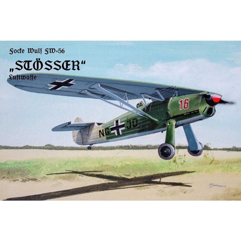 Focke-Wulf Fw-56 Stosser 'Luftwaffe' con parti incise di Eduard