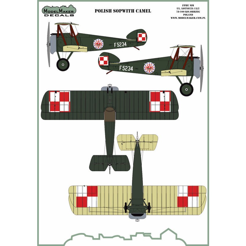 Decalcomania Sopwith cammello polacco