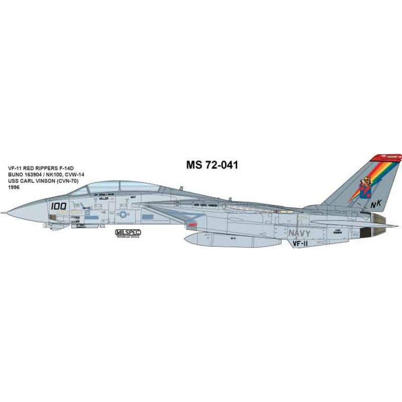 Decalcomania RIPPER ROSSI Grumman F-14D Tomcat VF-11