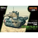 Carro armato di fanteria britannica A12 Matilda II  Guerra mondiale Toon Meng Model Kids Caricature Series