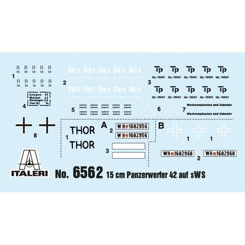 Kit Modello Italeri SWS Panzerwerfer 42 1/35 nel 1001hobbies (Ref.6562)