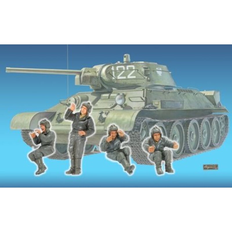 T-34 Tank Crew (1) - 4 Figure