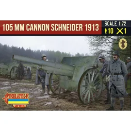 Canon de 105 mle 1913 Schneider con French Crew WWI