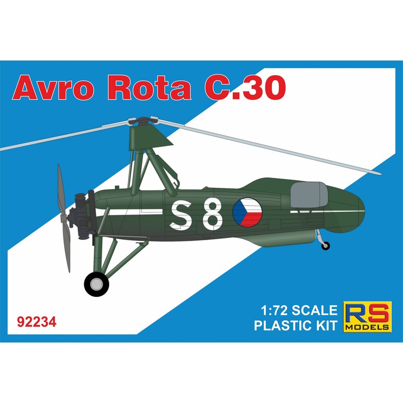 Avro Rota C.30 con decalcomanie per RASF, Cecoslovacchia, Australia, Svizzera e Jugoslavia