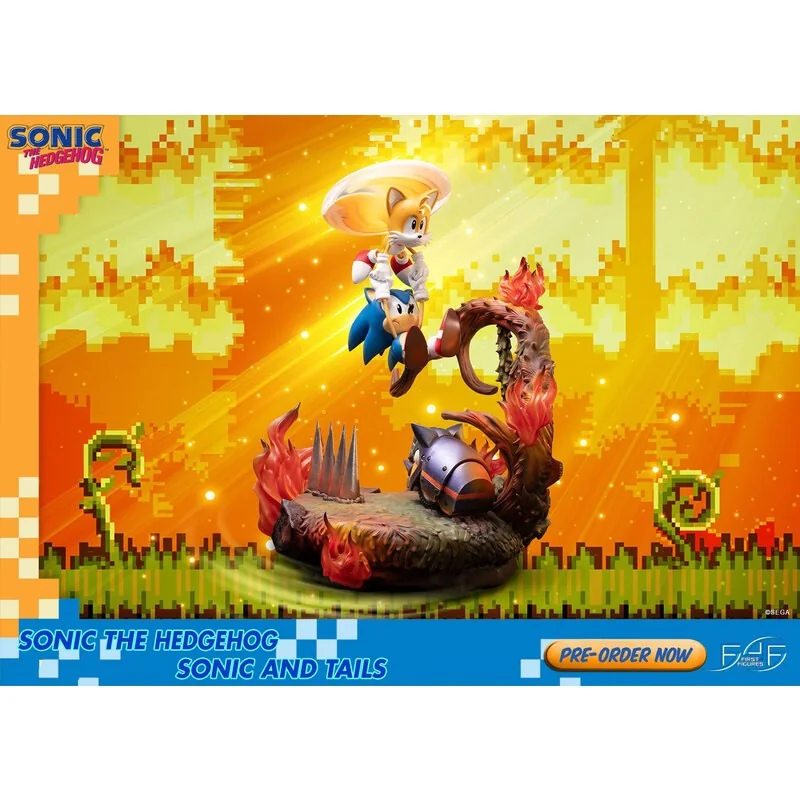 Statuetta Sonic the Hedgehog Sonic & Tails 51 cm