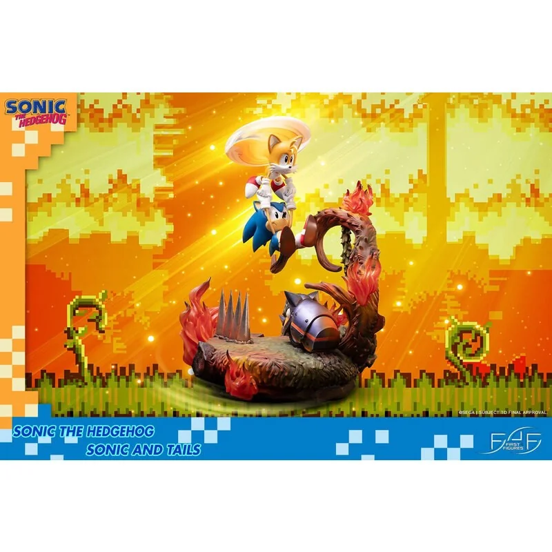 Statuetta Sonic the Hedgehog Sonic & Tails 51 cm