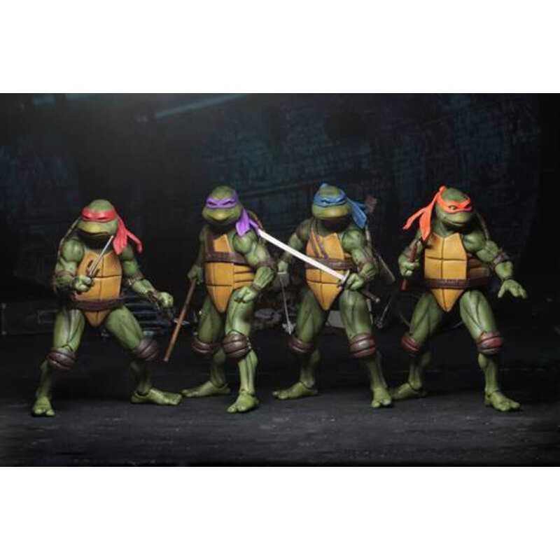 NECA Leonardo TMNT Tartarughe Ninja 1990 Action Figure 18cm