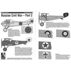 Decalcomania Russian Civil War 1917-22 Part 2. Spad VII Nieuport 23 & Nieuport 11/16 of Red Air Fleet.