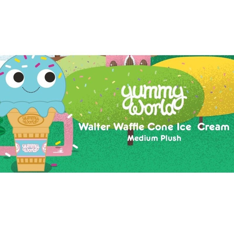Yummy World Walter Waffle Cone Ice Cream Medium Plush