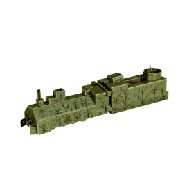 Modello di cartone Locomotiva a vapore corazzato
