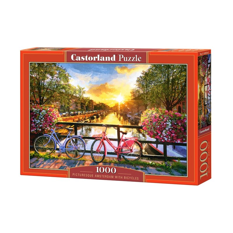 Puzzle Castorland Paysage d'Amsterdam, puzzle 1000 parties