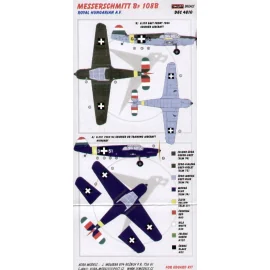 Decalcomania Messerschmitt Bf 108B Royal Hungarian (per i kit modello da Eduard)