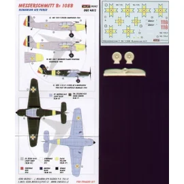 Messerschmitt Bf 108B (Rumanian Air Force) with wheels and propeller (per i kit modello da Eduard)