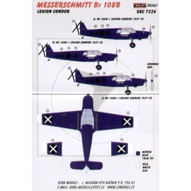 Decalcomania Messerschmitt Bf 108B Legion Condor (designed to be assembled with model Kits from Heller)