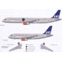 Decalcomania Airbus A319 and A320. SAS SCANDINAVIAN AIRLINES. Registrations and Names for all fleet